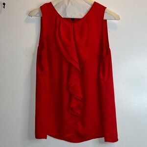 Elegant Red Sleeveless Top